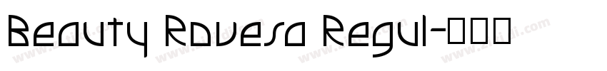Beauty Rovesa Regul字体转换